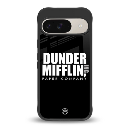 dunder mifflin back phone cover | glass case for google pixel 9
