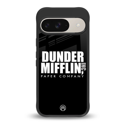 dunder mifflin back phone cover | glass case for google pixel 9