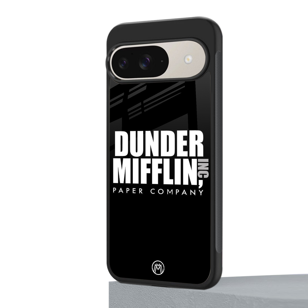 dunder mifflin back phone cover | glass case for google pixel 9