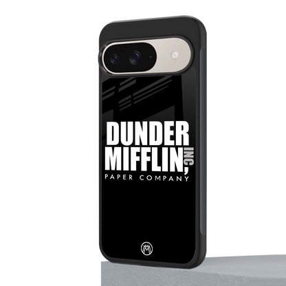 dunder mifflin back phone cover | glass case for google pixel 9