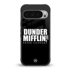 dunder mifflin back phone cover | glass case for google pixel 9 pro