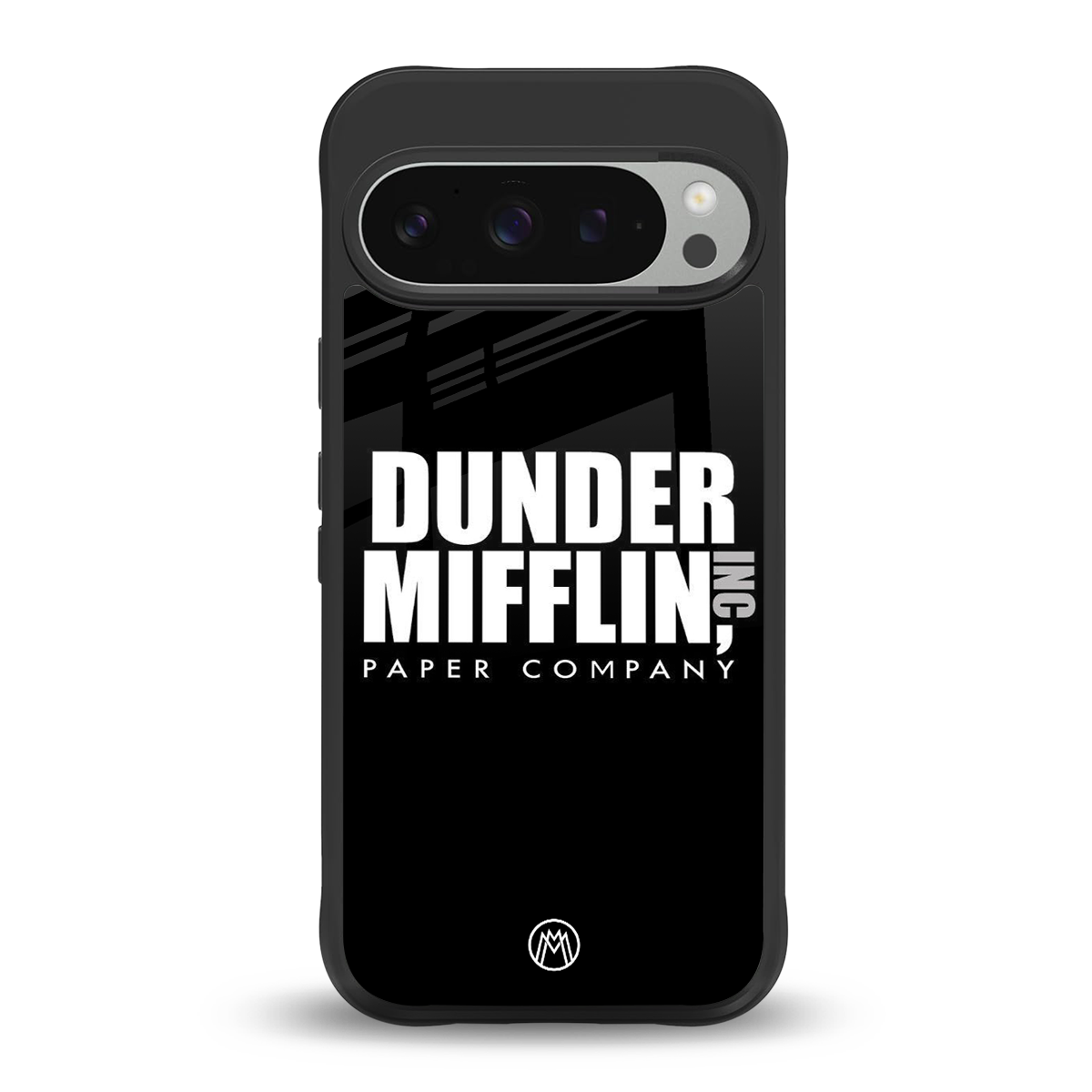 dunder mifflin back phone cover | glass case for google pixel 9 pro xl