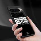 dunder mifflin back phone cover | glass case for google pixel 9 pro xl