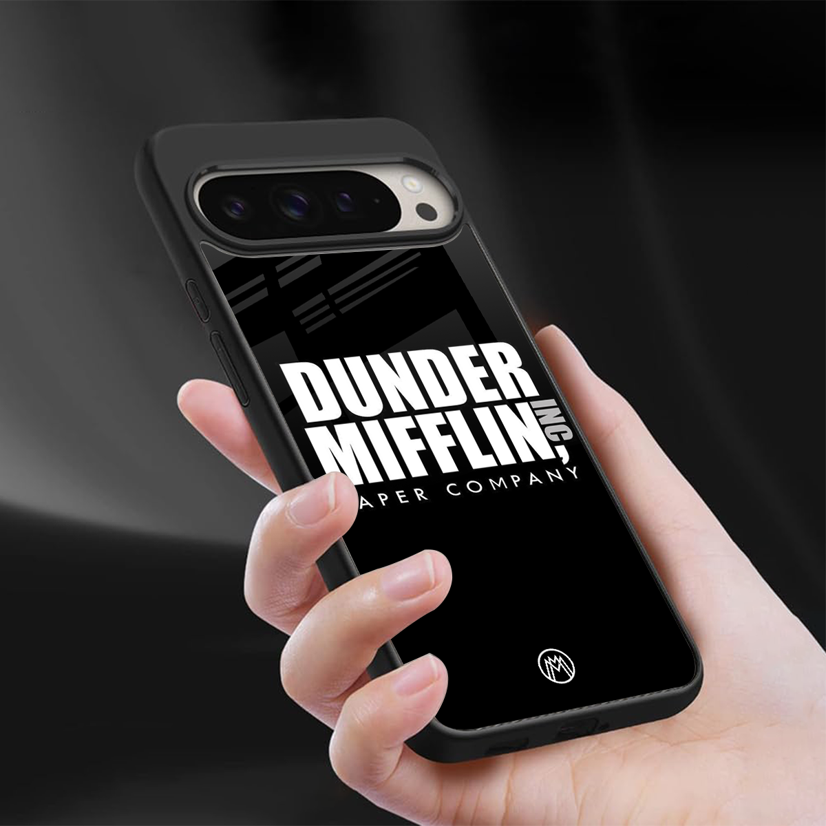 dunder mifflin back phone cover | glass case for google pixel 9 pro xl