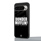 dunder mifflin back phone cover | glass case for google pixel 9 pro