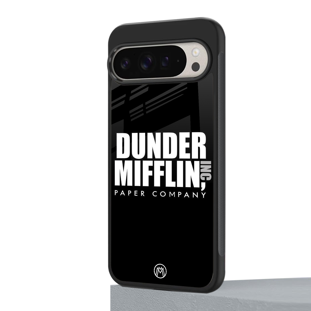 dunder mifflin back phone cover | glass case for google pixel 9 pro xl
