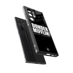 dunder mifflin back phone cover | glass case for samsung galaxy s24 ultra