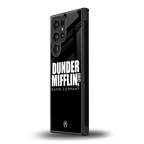 dunder mifflin back phone cover | glass case for samsung galaxy s24 ultra