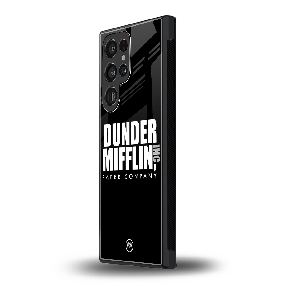 dunder mifflin back phone cover | glass case for samsung galaxy s23 ultra