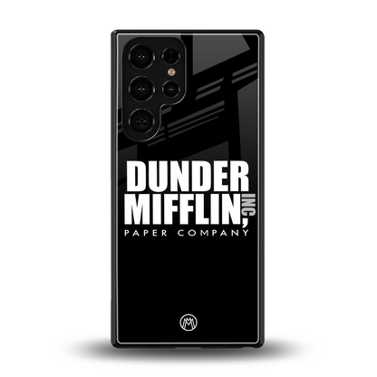 dunder mifflin back phone cover | glass case for samsung galaxy s25 ultra