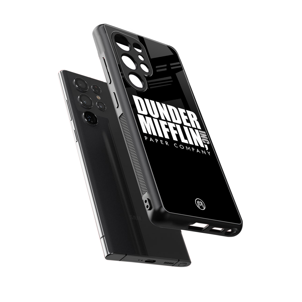 dunder mifflin back phone cover | glass case for samsung galaxy s25 ultra