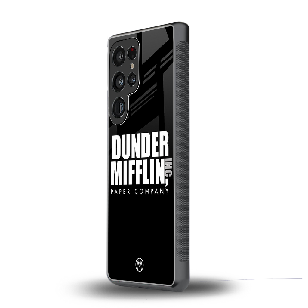dunder mifflin back phone cover | glass case for samsung galaxy s25 ultra