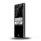 dunder mifflin back phone cover | glass case for samsung galaxy s25 ultra