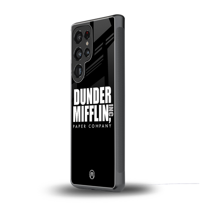 dunder mifflin back phone cover | glass case for samsung galaxy s25 ultra