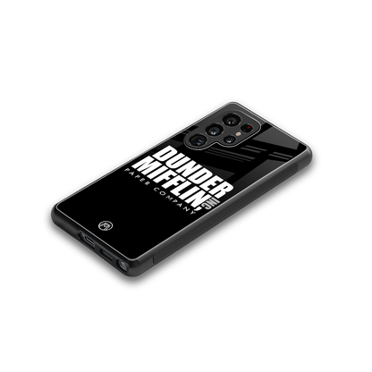 dunder mifflin back phone cover | glass case for samsung galaxy s25 ultra