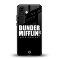 dunder mifflin back phone cover | glass case for samsung galaxy s24 fe