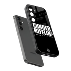 dunder mifflin back phone cover | glass case for samsung galaxy s24
