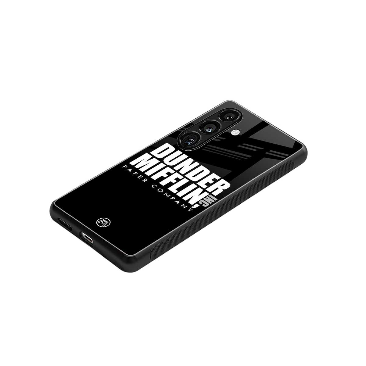 dunder mifflin back phone cover | glass case for samsung galaxy s23 plus