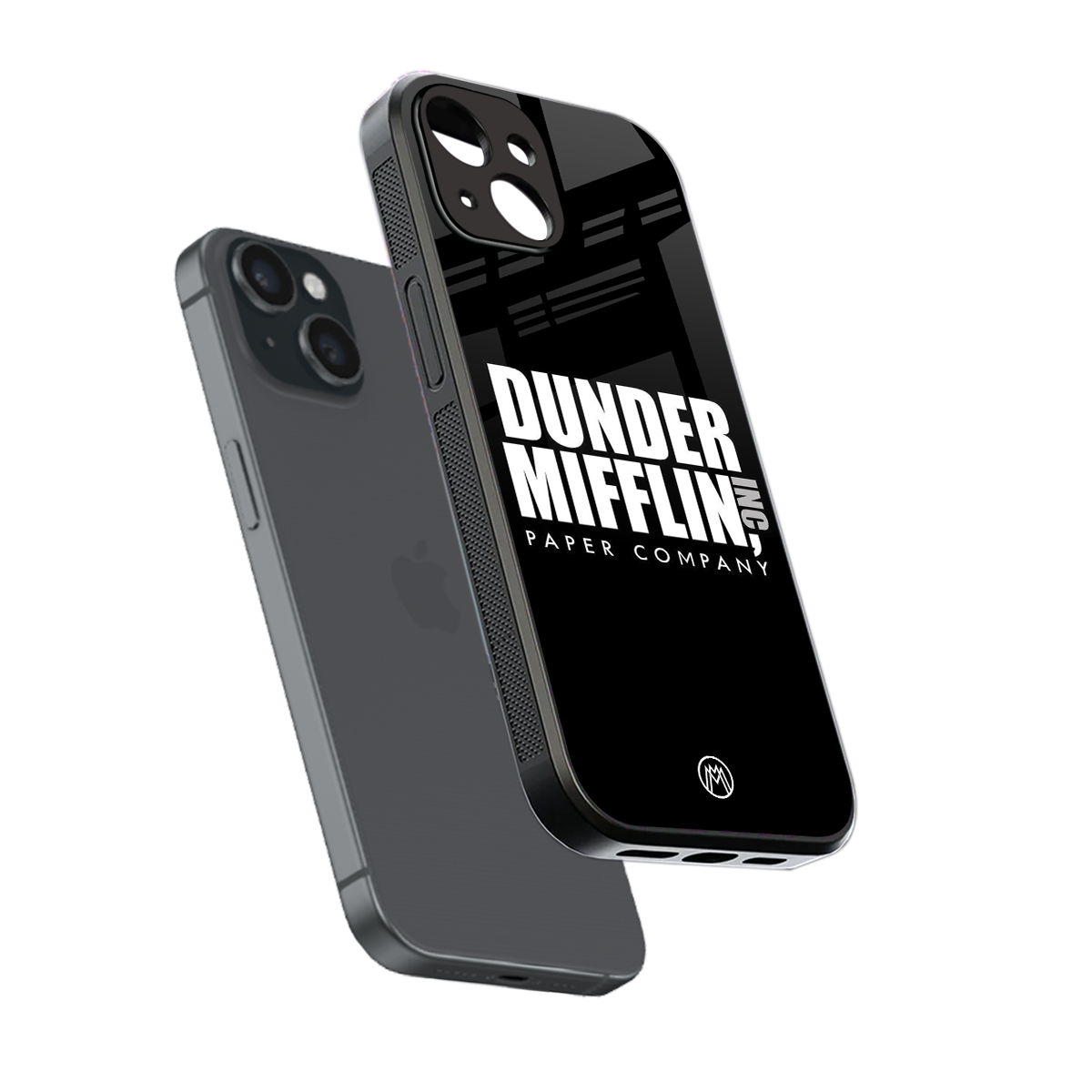 dunder mifflin back phone cover | glass case for iphone 15