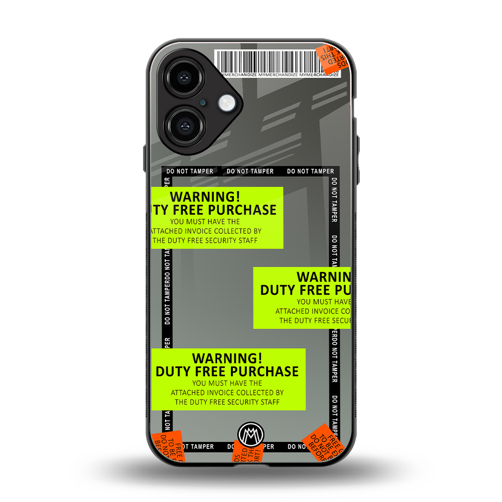 duty free purchase back phone cover | glass case for iphone 16 plus