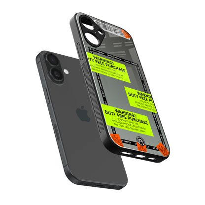 duty free purchase back phone cover | glass case for iphone 16 plus
