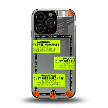 duty free purchase back phone cover | glass case for iphone 16 pro