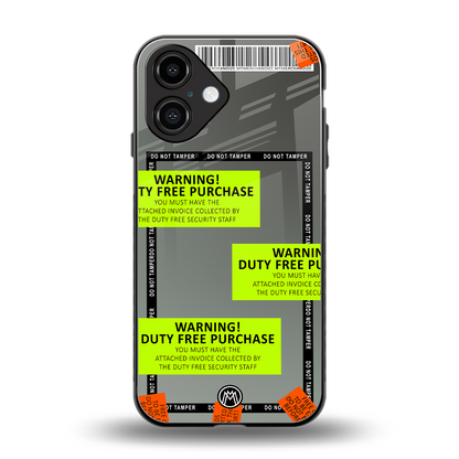 duty free purchase back phone cover | glass case for iphone 16
