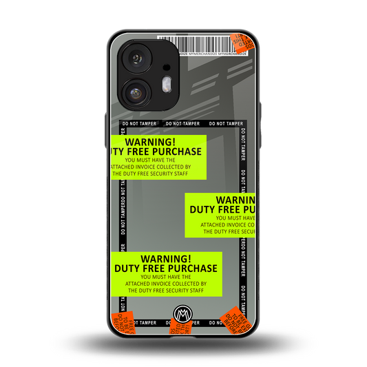 duty free purchase back phone cover | glass case for nothing phone 2