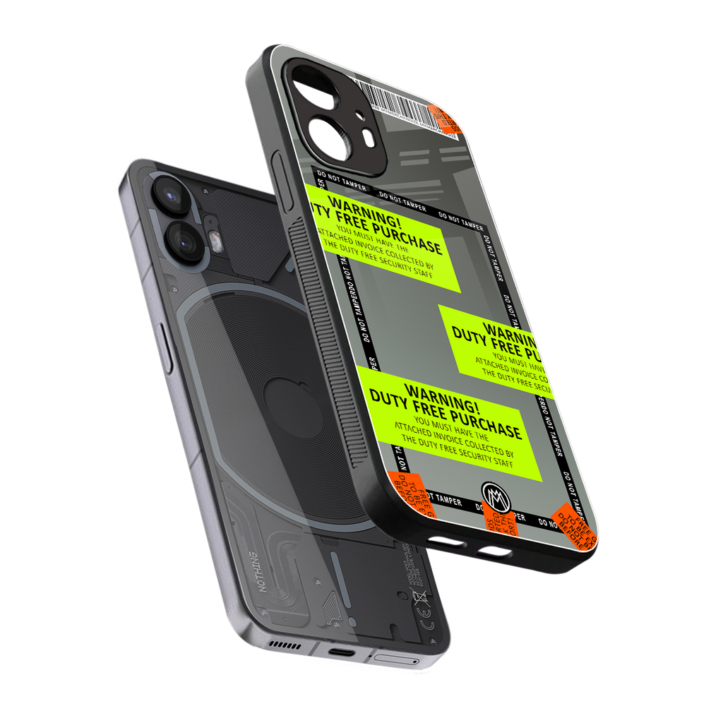 duty free purchase back phone cover | glass case for nothing phone 2