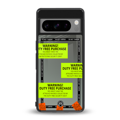 duty free purchase back phone cover | glass case for google pixel 8 pro