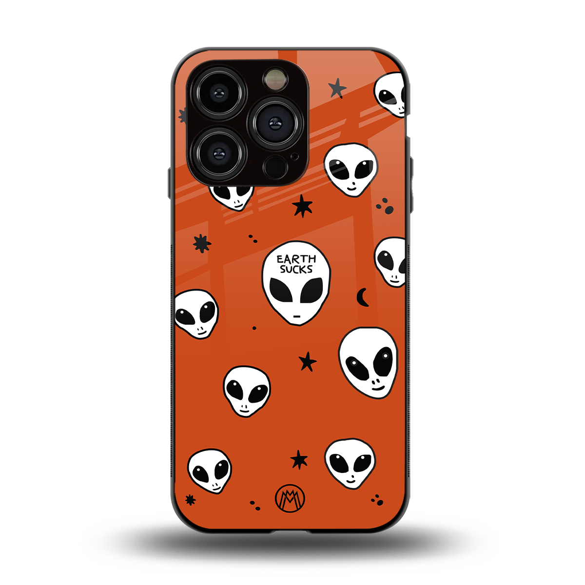 earth sucks back phone cover | glass case for iphone 13 pro