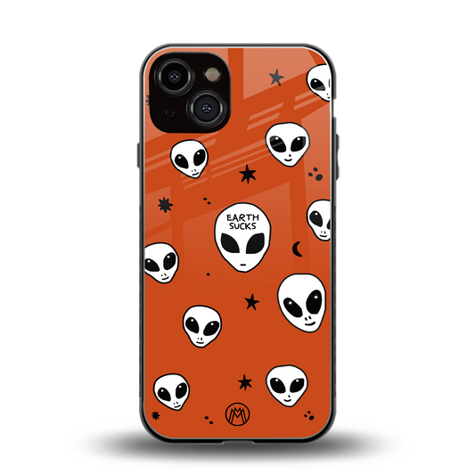 earth sucks back phone cover | glass case for iphone 13