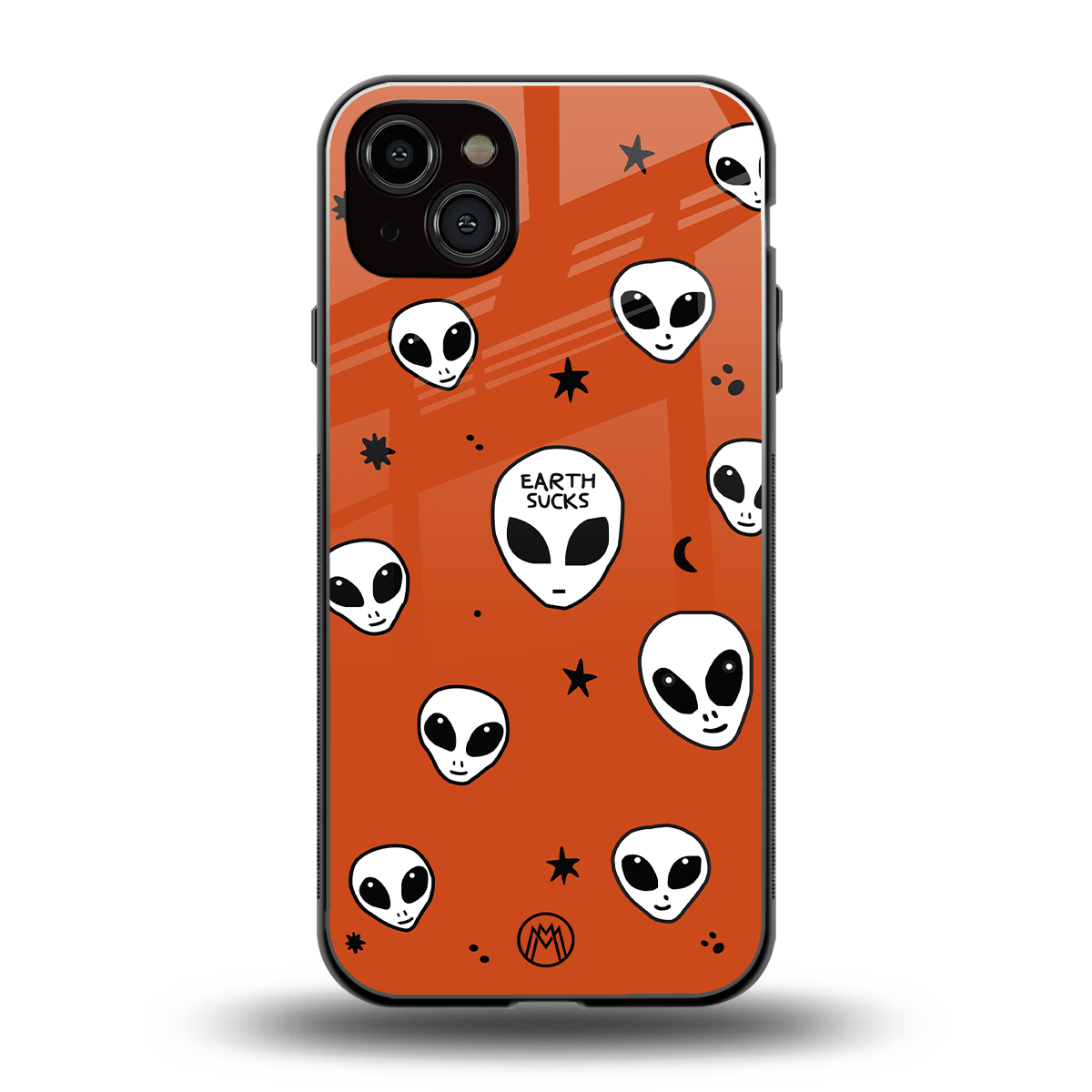 earth sucks back phone cover | glass case for iphone 15 plus