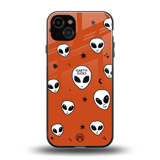 earth sucks back phone cover | glass case for iphone 14 plus