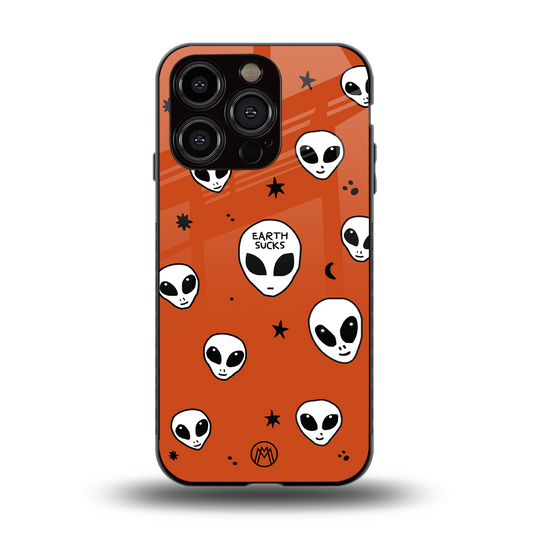 earth sucks back phone cover | glass case for iphone 14 pro