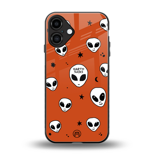 earth sucks back phone cover | glass case for iphone 16 plus