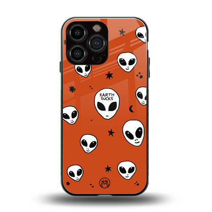 earth sucks back phone cover | glass case for iphone 16 pro max