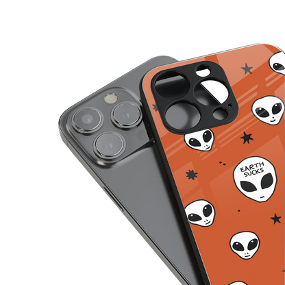 earth sucks back phone cover | glass case for iphone 16 pro max