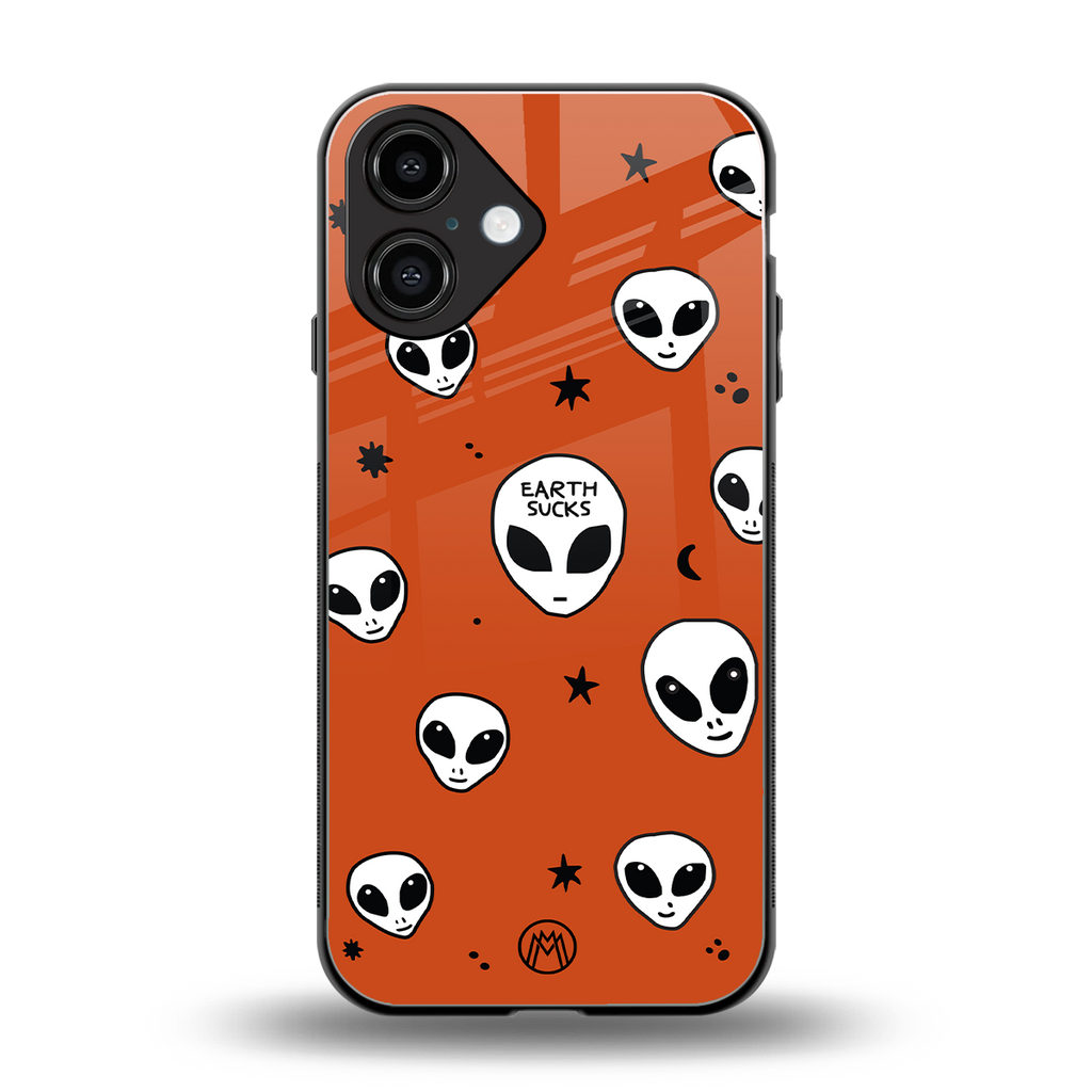 earth sucks back phone cover | glass case for iphone 16