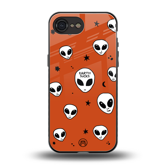 earth sucks back phone cover | glass case for iphone 16e
