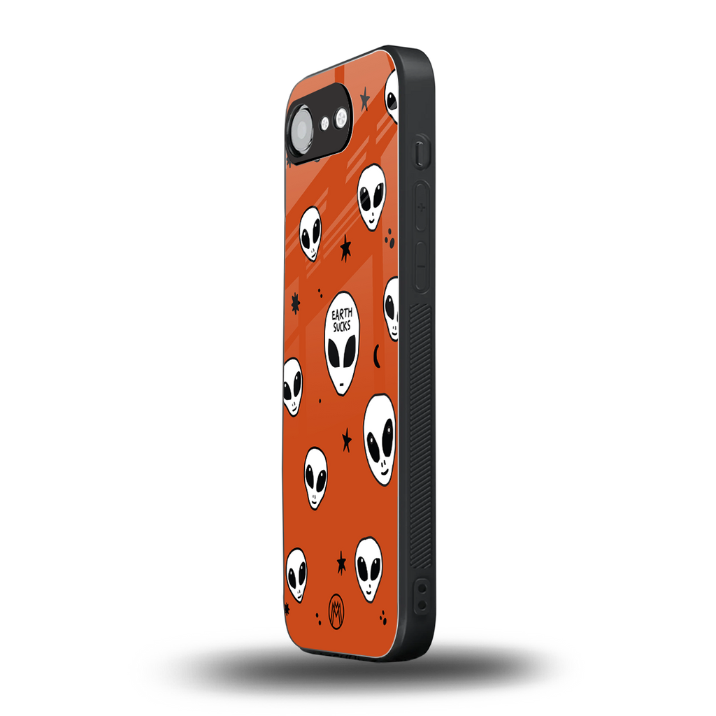earth sucks back phone cover | glass case for iphone 16e