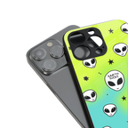earth sucks neon edition back phone cover | glass case for iphone 14