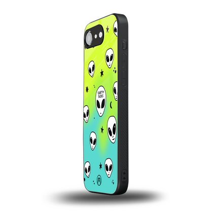 earth sucks neon edition back phone cover | glass case for iphone 16e