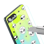 earth sucks neon edition back phone cover | glass case for iphone 16e