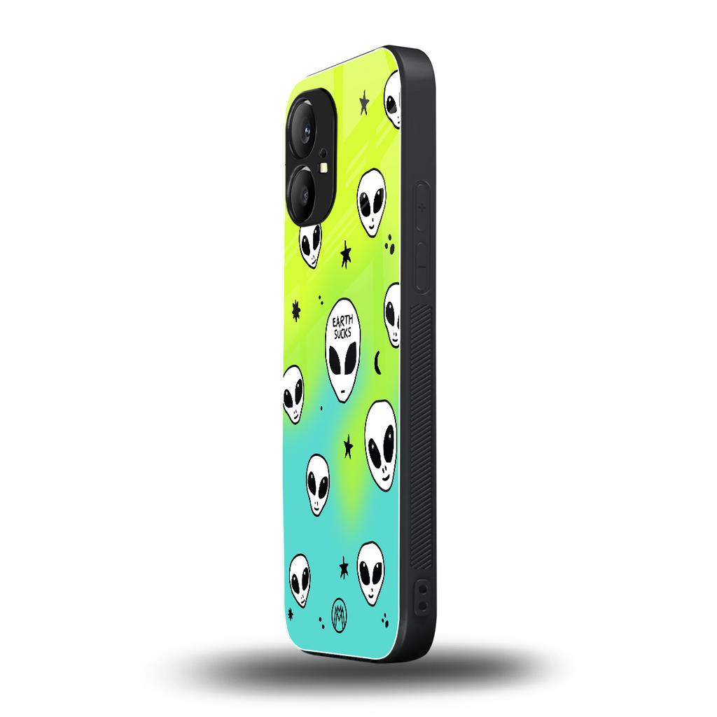 earth sucks neon edition back phone cover | glass case for nothing phone 1