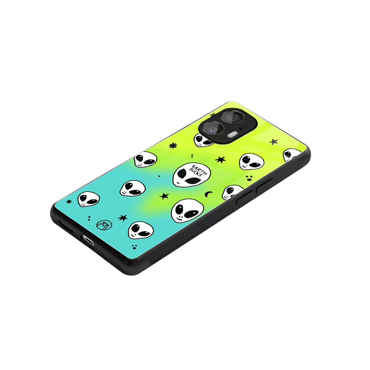 earth sucks neon edition back phone cover | glass case for nothing phone 2