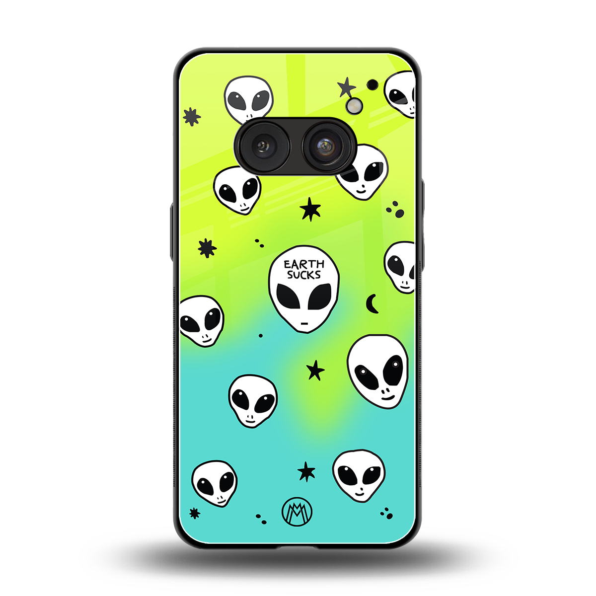 earth sucks neon edition back phone cover | glass case for nothing phone 2a