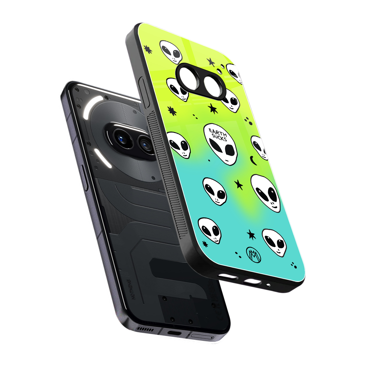 earth sucks neon edition back phone cover | glass case for nothing phone 2a