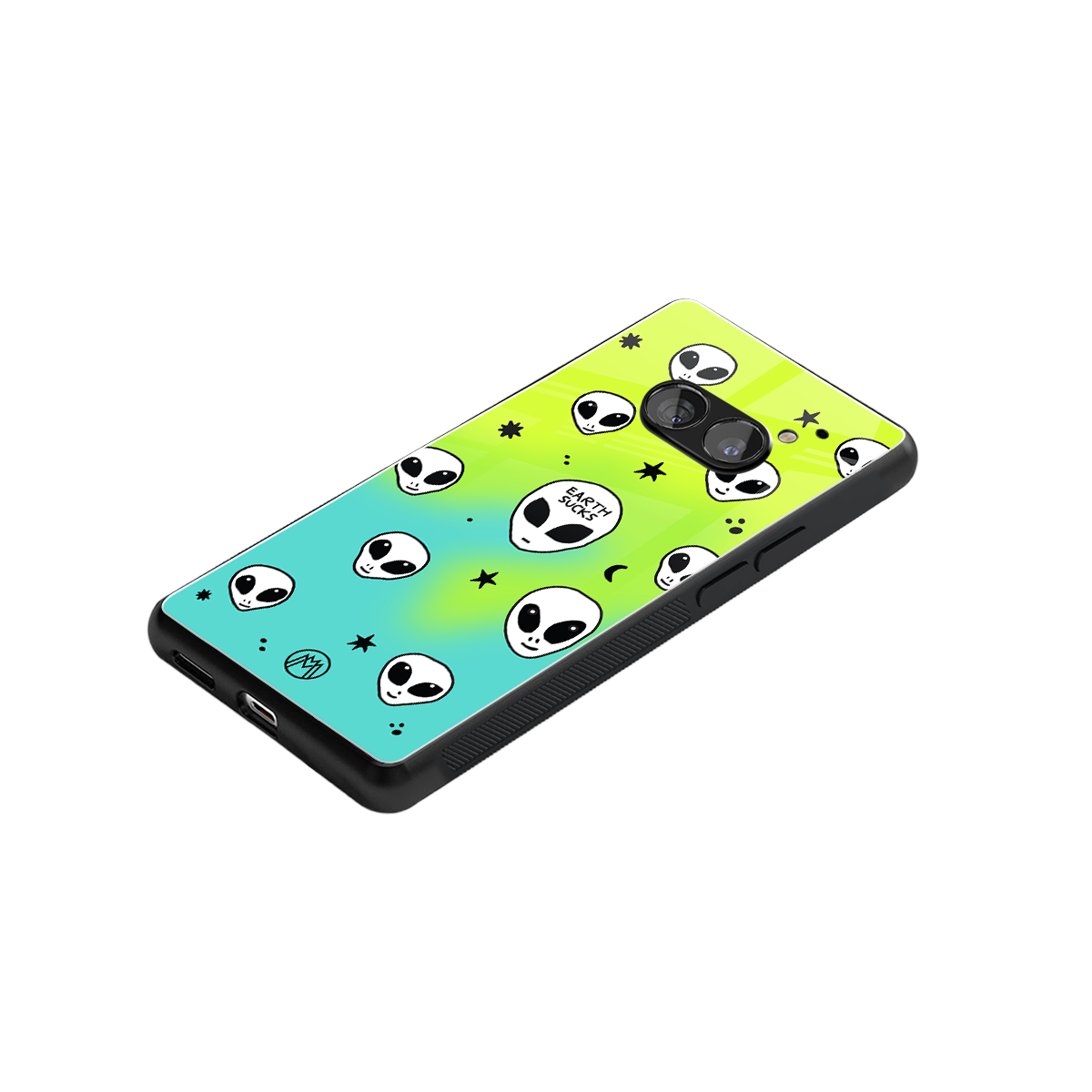 earth sucks neon edition back phone cover | glass case for nothing phone 2a