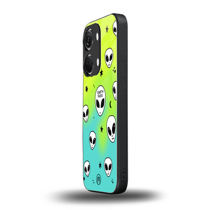 earth sucks neon edition back phone cover | glass case for oneplus nord 3